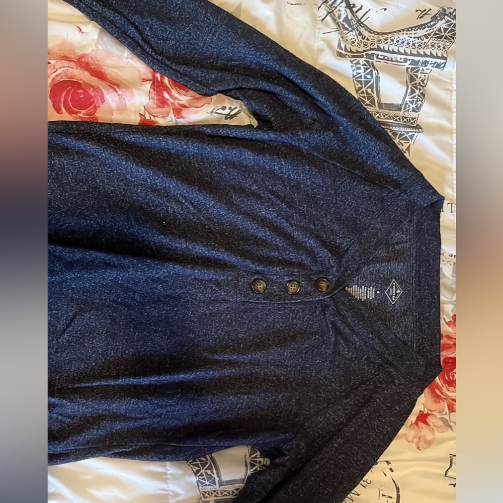 St John’s Bay Blue Button Up Sweater